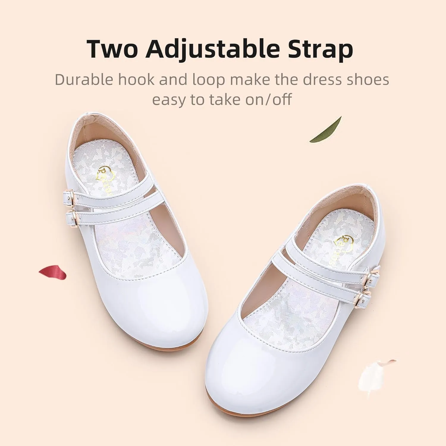 Girls Dress Shoes Princess Wedding Girls Flats Toddler Girl Shoes for Little Big Kids