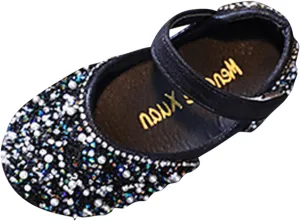 Girls Mary Jane Dress Shoes Rhinestones Ballet Flats Flower Girl Wedding Party Shoes Toddler Kids Sandals