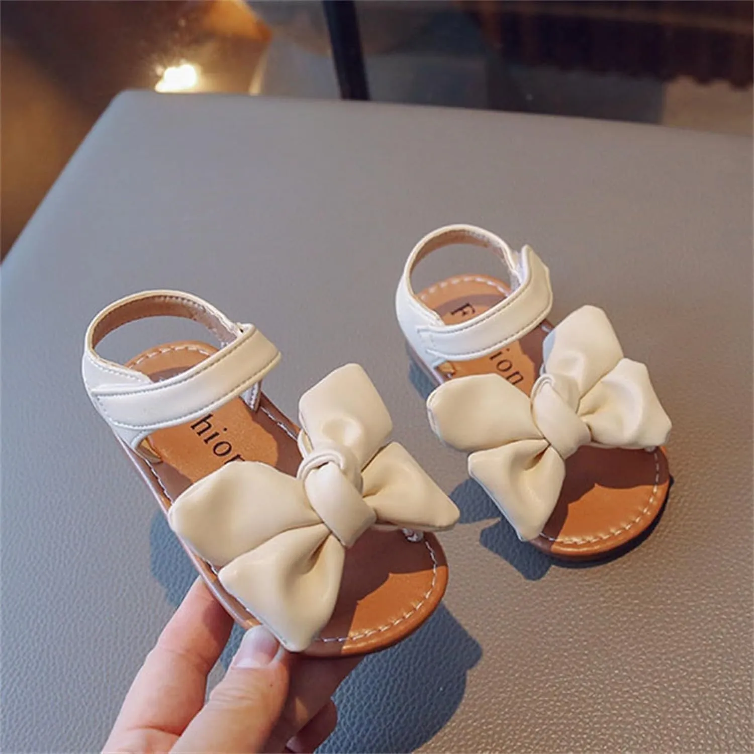 Girls Mary Jane Shoes Flowers Wedding Dress Ballet Flats Bow Slip On Sandal Non Slip On Casual Shoes