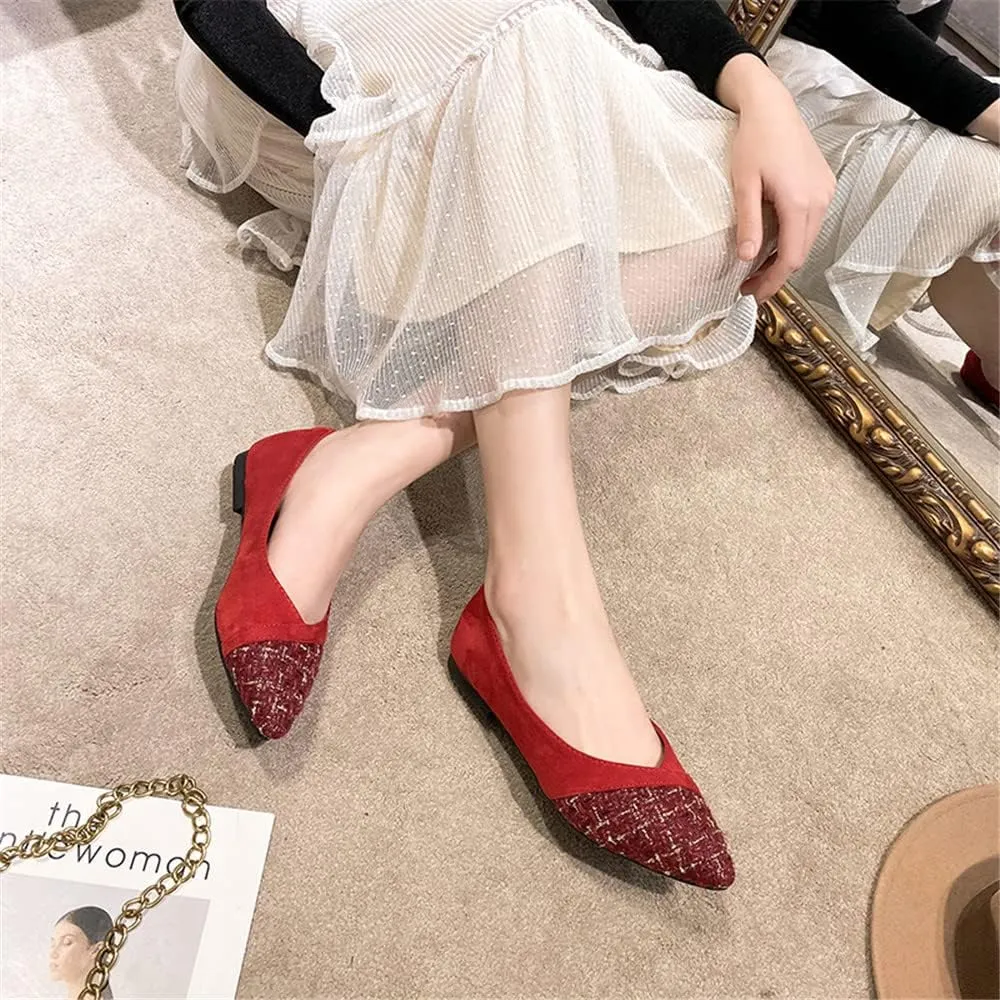 Hee grand Flats for Women Pointed Toe Slip on Ballet Flats Comfortable Dress Shoes Lightweight Casual Loafers