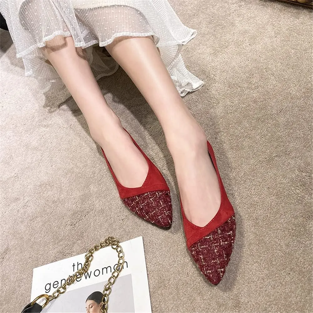 Hee grand Flats for Women Pointed Toe Slip on Ballet Flats Comfortable Dress Shoes Lightweight Casual Loafers