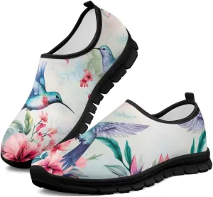 Hummingbird Work Shoes for Women Walking Loafer Flat Wide Toe Running Athletic Hiking Sneakers