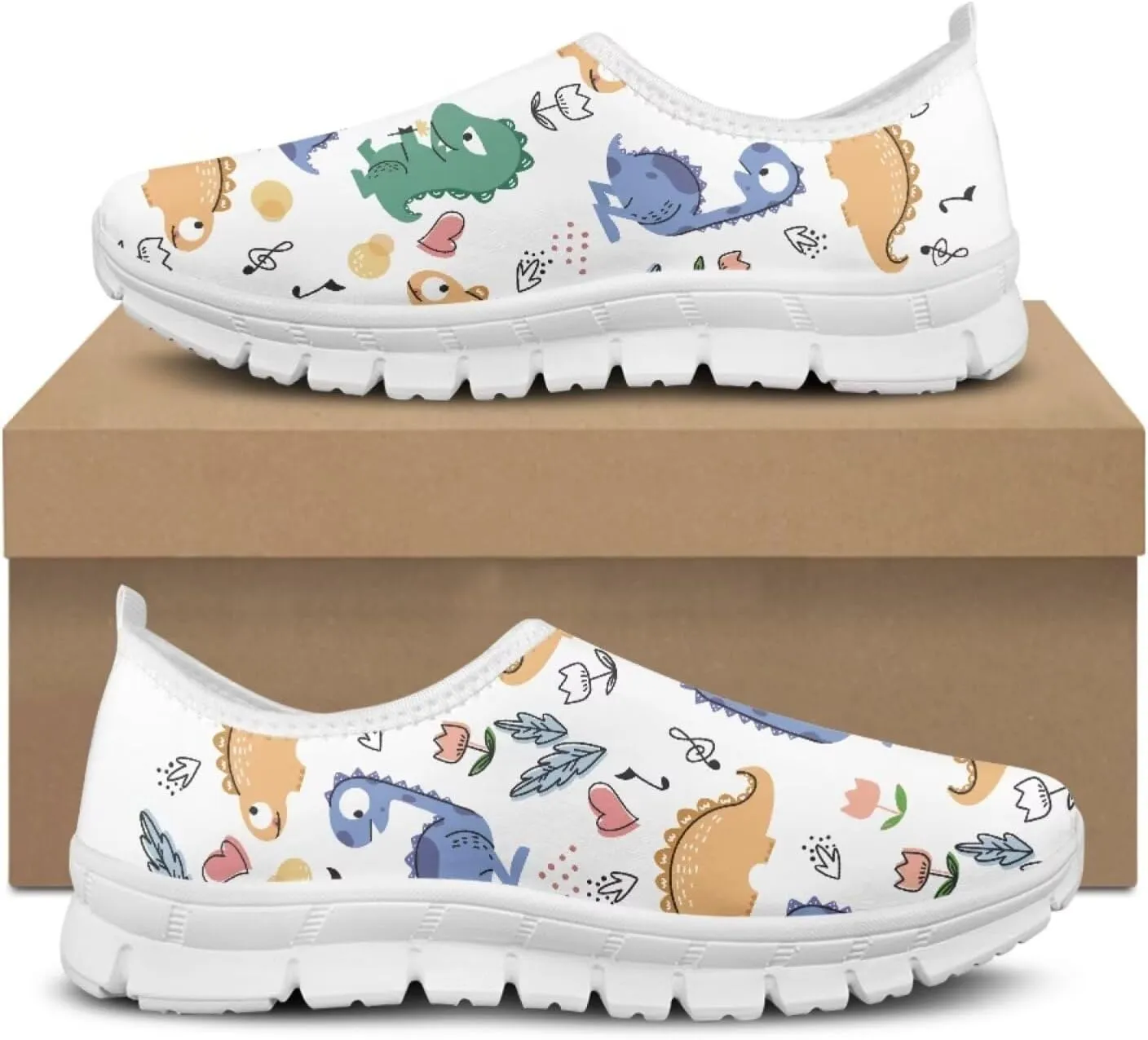 JoyLamoria Highland Cattle Loafers for Women,Comfortable Loafers Women's Casual Travel and Work Slip-Ons Sneakers
