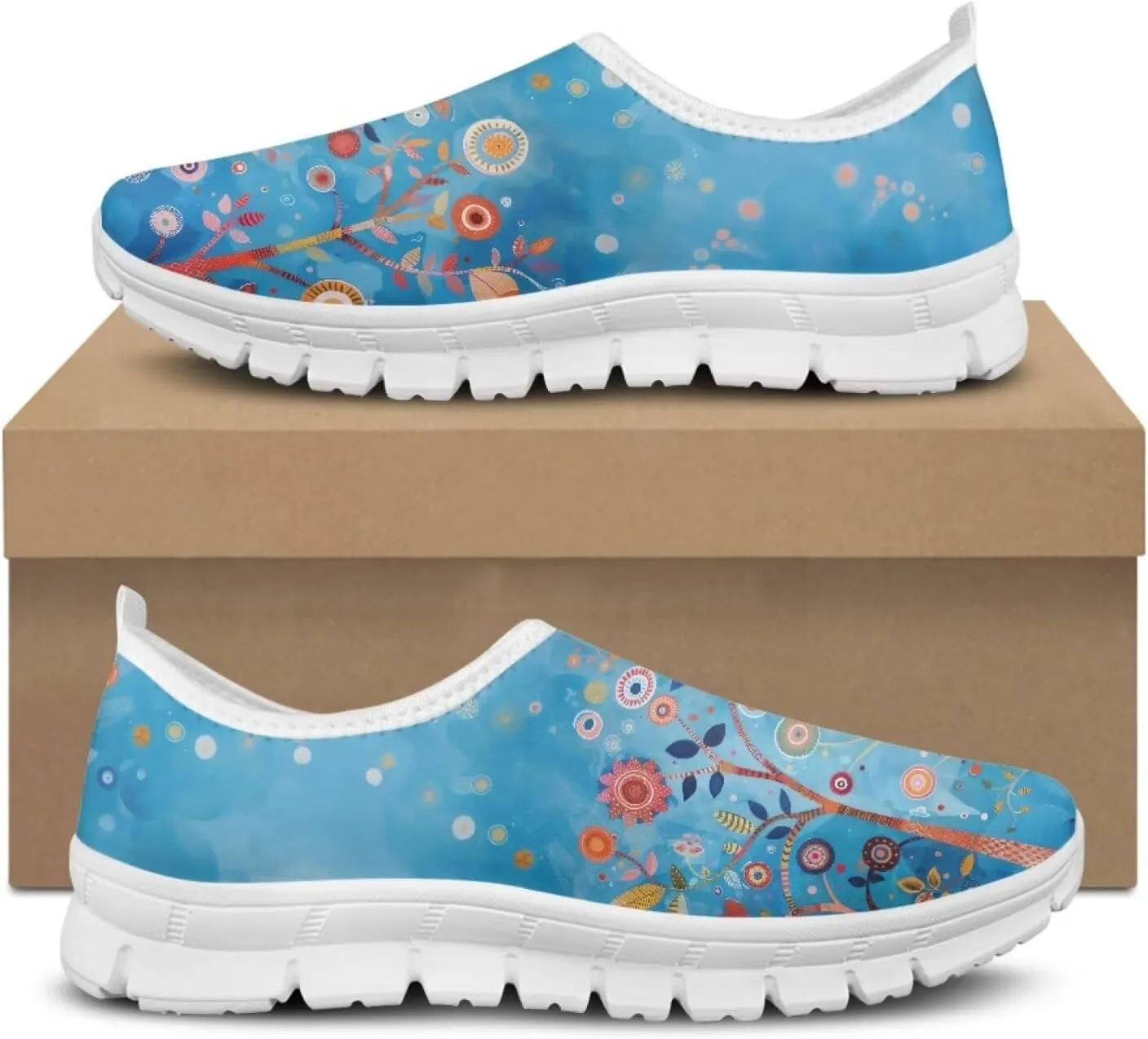 JoyLamoria Highland Cattle Loafers for Women,Comfortable Loafers Women's Casual Travel and Work Slip-Ons Sneakers