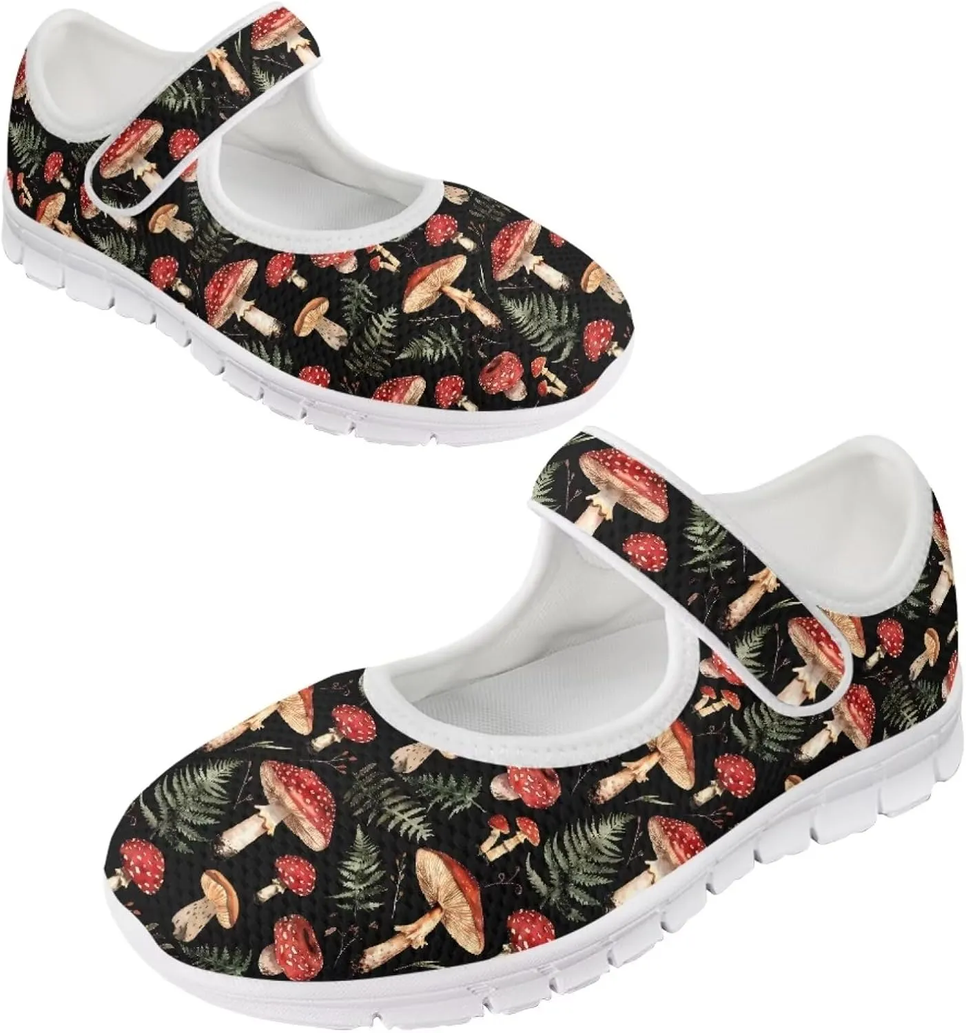 JoyLamoria Sloth Travel Mary Jane Low Top Party Sneakers Womens Adjustable Walking Shoes Indoor Outdoor Home Slippers
