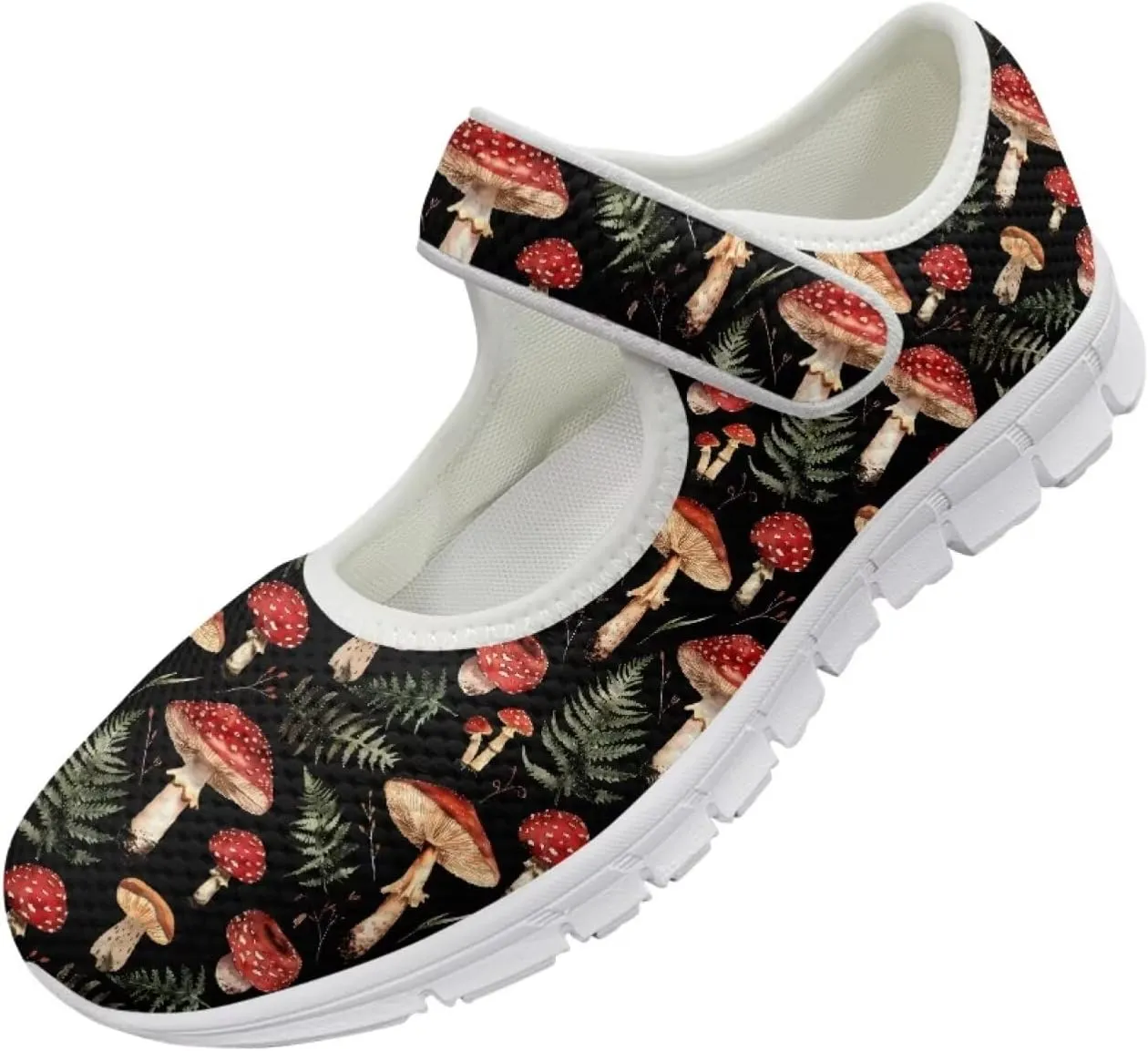 JoyLamoria Sloth Travel Mary Jane Low Top Party Sneakers Womens Adjustable Walking Shoes Indoor Outdoor Home Slippers