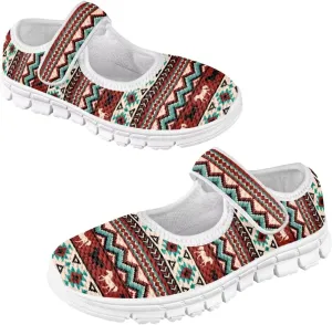 JoyLamoria White Cow Print Toddler Girls Mary Jane Shoes Girls Cute Ballet Dress Shoes School Uniform Flats Sneakers for Kids