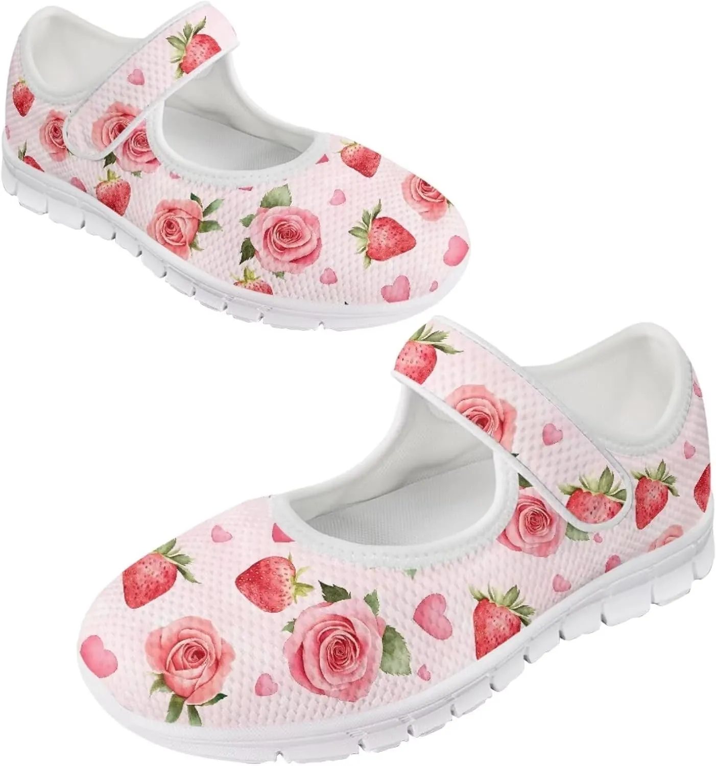 JoyLamoria Womens Comfort Flats Cute Mary Jane Shoes Colorful Dachshund Printed Walking Shoes Ultra Light Wide Fashion Sneakers
