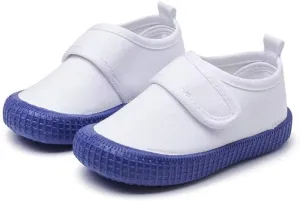 Kids Boy Girl White Fashion Canvas Shoes for School Walking Running Travel