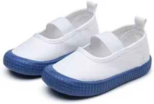 Kids Boy Girl White Fashion Canvas Shoes for School Walking Running Travel