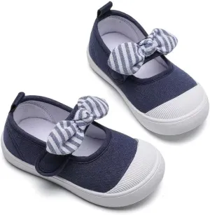 Kids Girl Fashion Bowknot Casual Shoes for School Walking Dancing Garden