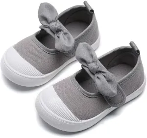 Kids Girl Fashion Bowknot Casual Shoes for School Walking Dancing Garden
