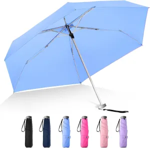 Lejorain Mini Travel for lightweight Umbrella - Small Cute Purse Umbrellas Rain Compact Lightweight Windproof Sun Women Paraguas
