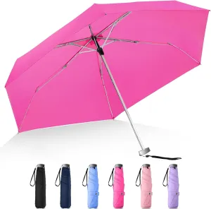 Lejorain Mini Travel for lightweight Umbrella - Small Cute Purse Umbrellas Rain Compact Lightweight Windproof Sun Women Paraguas