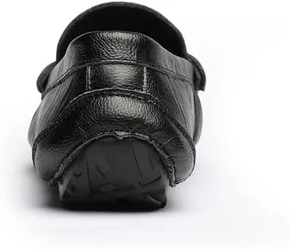 Loafers for Men Round Toe Vegan Leather with Tassel Driving Loafers Flat Heel Lightweight Anti-Slip Outdoor Classic Slip On