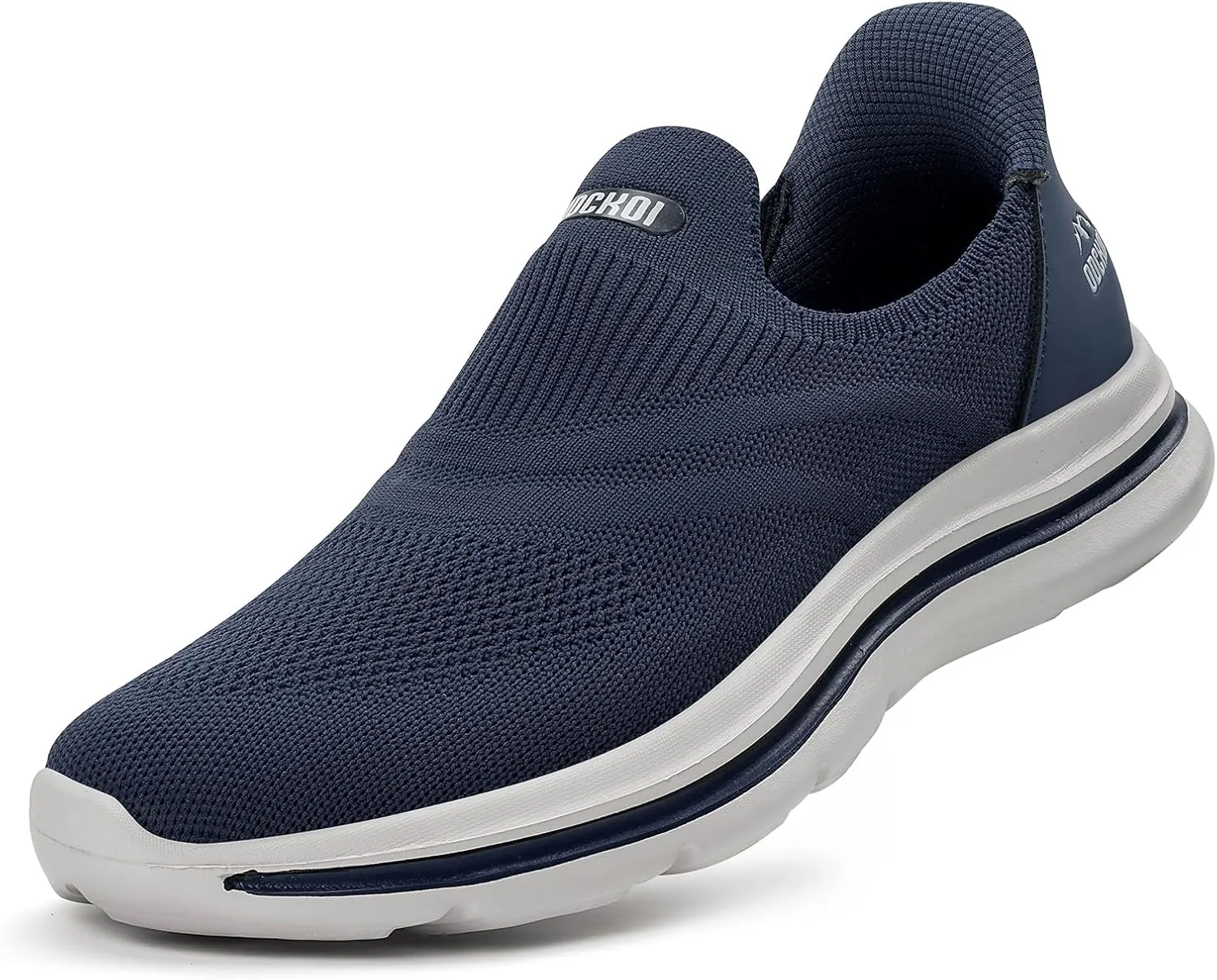 Men's Hands-Free Slip On Sneakers | Laceless Walking Shoes for Gym/Travel/Office
