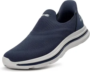 Men's Hands-Free Slip On Sneakers | Laceless Walking Shoes for Gym/Travel/Office
