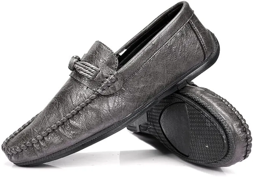 Men's Loafers Penny Loafers Solid Colors Simple Vegan Leather Flat Heel Flexible Slip Resistant Walking Casual Slip-on