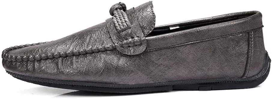 Men's Loafers Penny Loafers Solid Colors Simple Vegan Leather Flat Heel Flexible Slip Resistant Walking Casual Slip-on