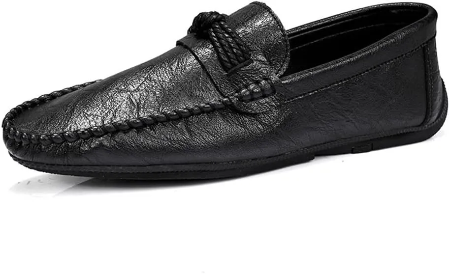 Men's Loafers Penny Loafers Solid Colors Simple Vegan Leather Flat Heel Flexible Slip Resistant Walking Casual Slip-on