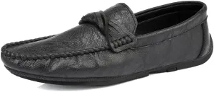 Men's Loafers Shoes Round Toe Penny Moccasins Loafers Simple Vegan Leather Anti-Slip Comfortable Flat Heel Casual Slip On