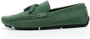 Men's Loafers Square Toe Wingtips Suede Vegan Leather with Tassel Anti-Slip Lightweight Flat Heel Outdoor Party Slip-ons