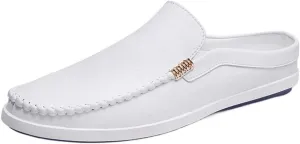 Men's Loafers Venetian Loafers Solid Colors Lightweight Vegan Leather Slip Resistant Lightweight Flat Heel Fashion Slip-ons