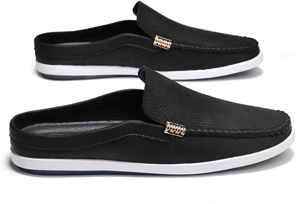 Men's Loafers Venetian Loafers Solid Colors Lightweight Vegan Leather Slip Resistant Lightweight Flat Heel Fashion Slip-ons