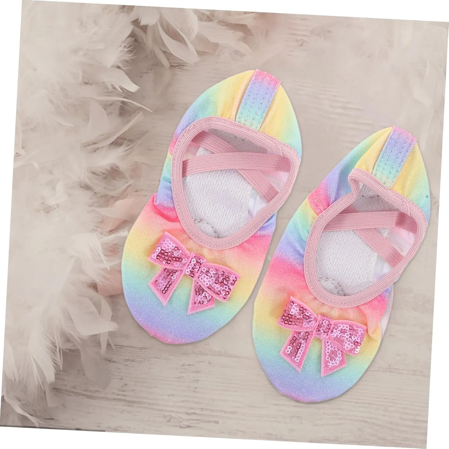 Mikikit Dance Shoes Ballet Shoes for Dress Shoes Ballet Slippers Tap Shoes Footwear Dance Shoes Shoes Fabric