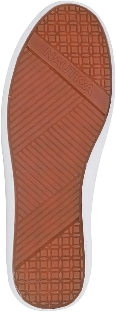 Nautica Women's Slip-On Sneakers  Casual Low-Top Walking Shoes  Comfortable No-Lace Fashion Tennis Style
