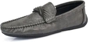 New Loafers for Men Round Toe Penny Moccasins Loafers Simple Vegan Leather Flat Heel Slip Resistant Comfortable Casual Prom Slip-on