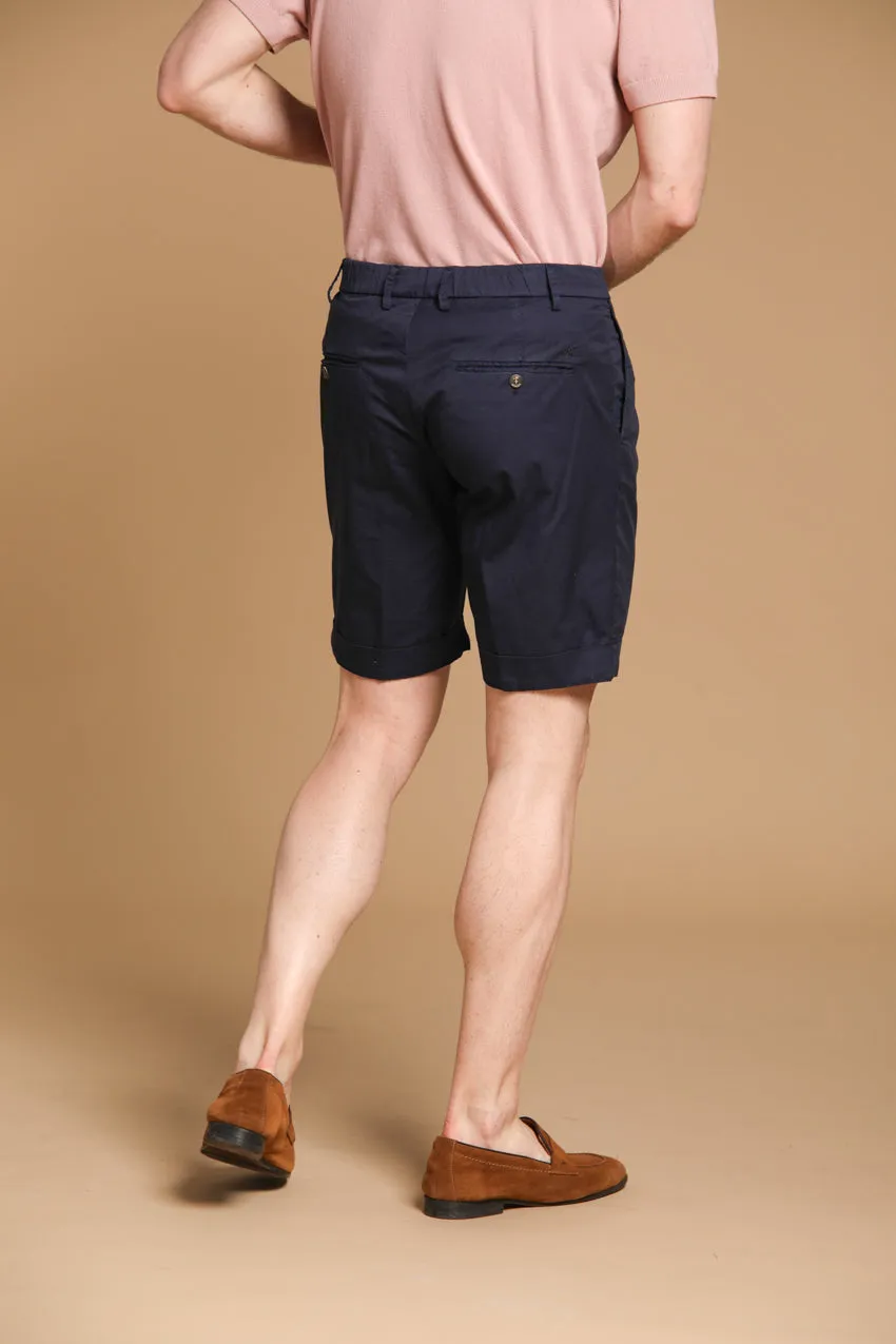 New York 1 Pinces City String bermuda chino uomo in cotone pima regular fit