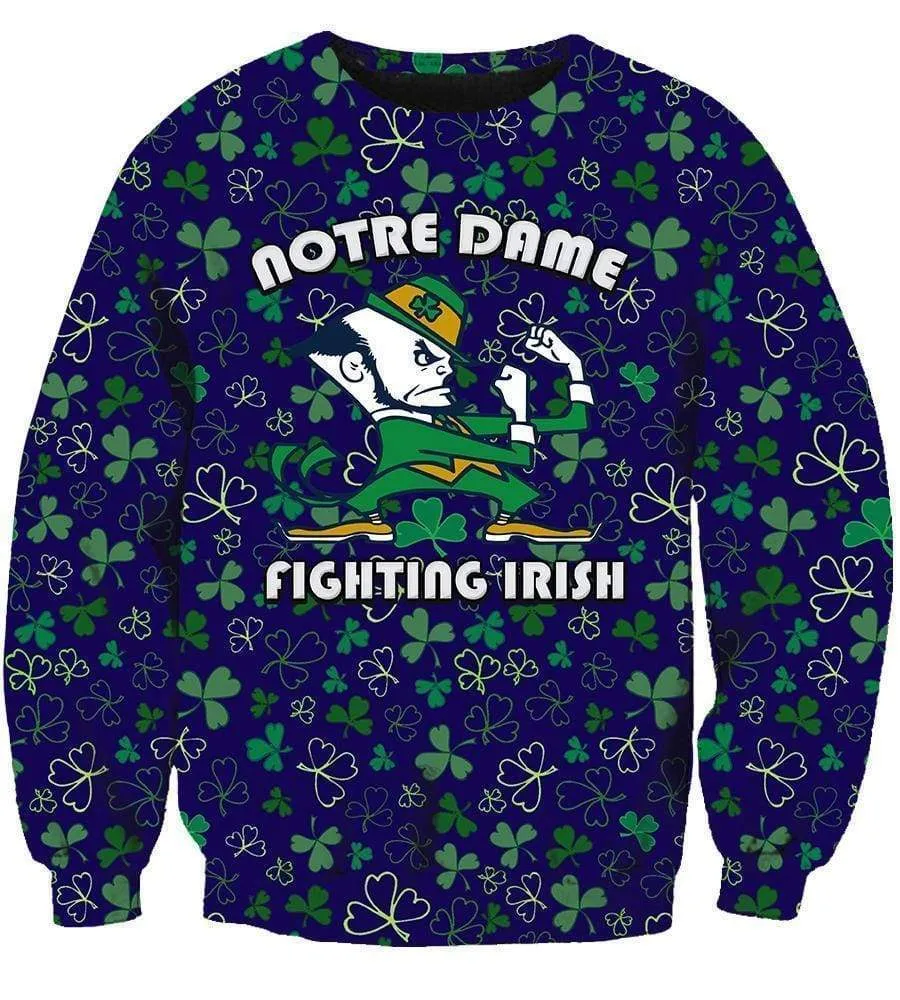 Notre Dame Fighting Irish Hoodies  - Pullover Blue Hoodie