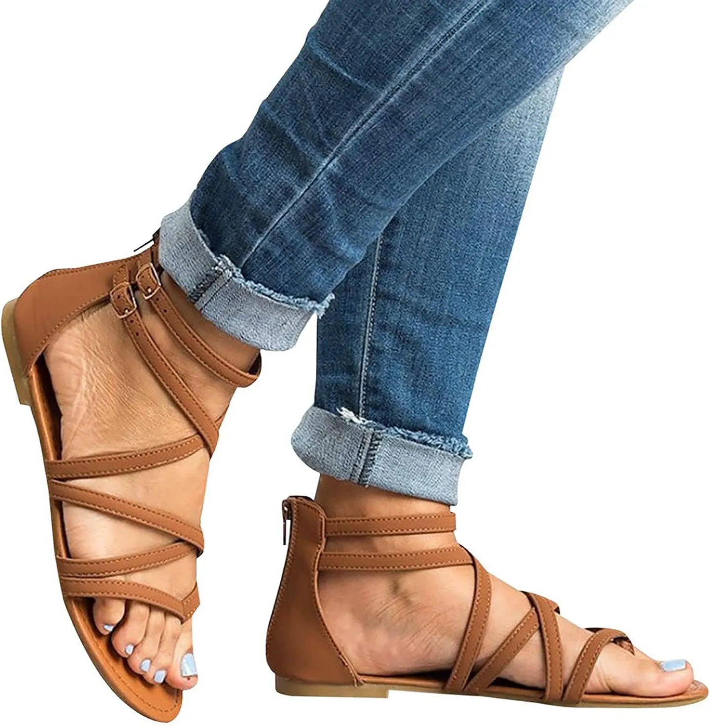 Pinch Fashion Sandals Flat Toe Shoes Ladies Sandals For Women Causal Women's sandals Sandals for Women Wedge Flip Flops
