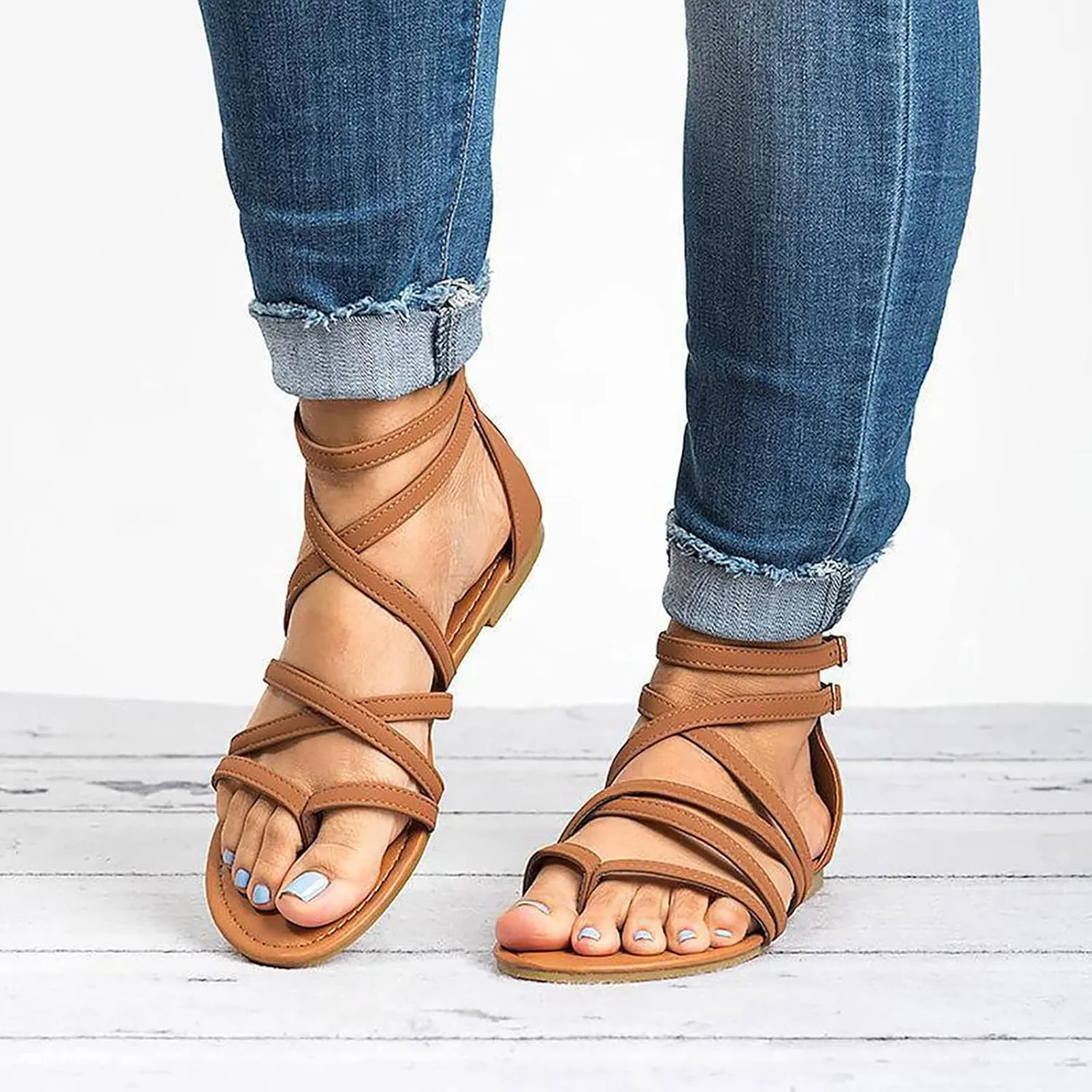 Pinch Fashion Sandals Flat Toe Shoes Ladies Sandals For Women Causal Women's sandals Sandals for Women Wedge Flip Flops