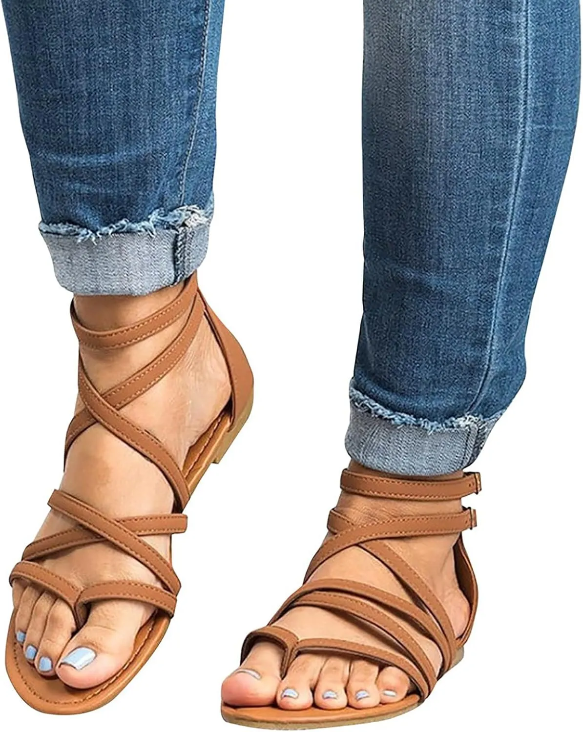 Pinch Fashion Sandals Flat Toe Shoes Ladies Sandals For Women Causal Women's sandals Sandals for Women Wedge Flip Flops