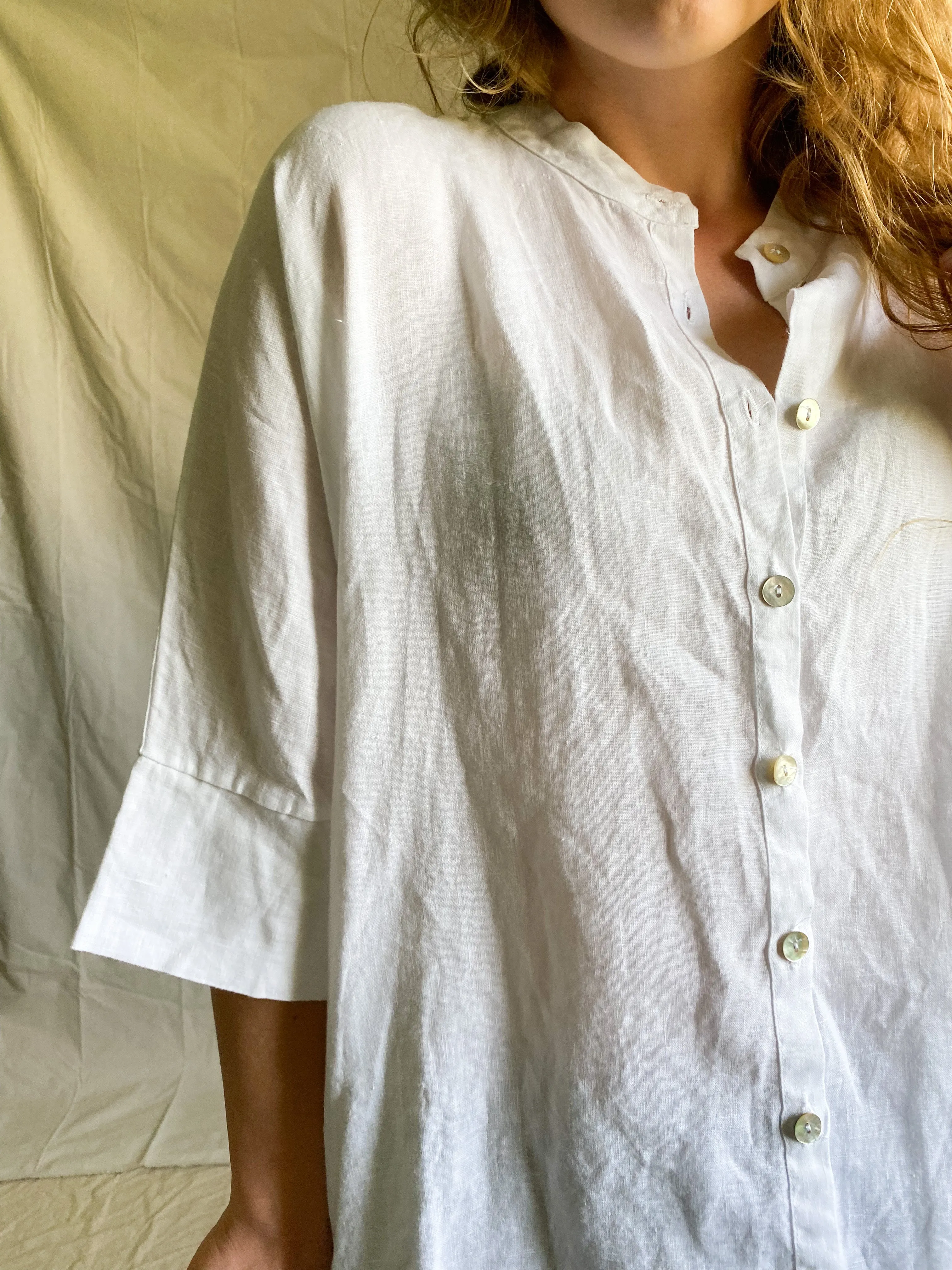 Rema linen button up
