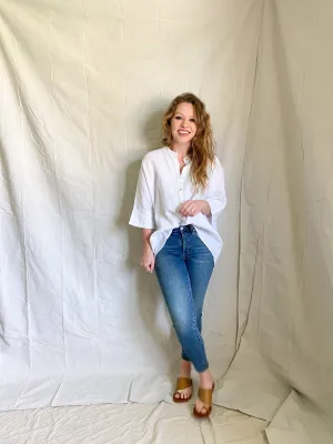 Rema linen button up