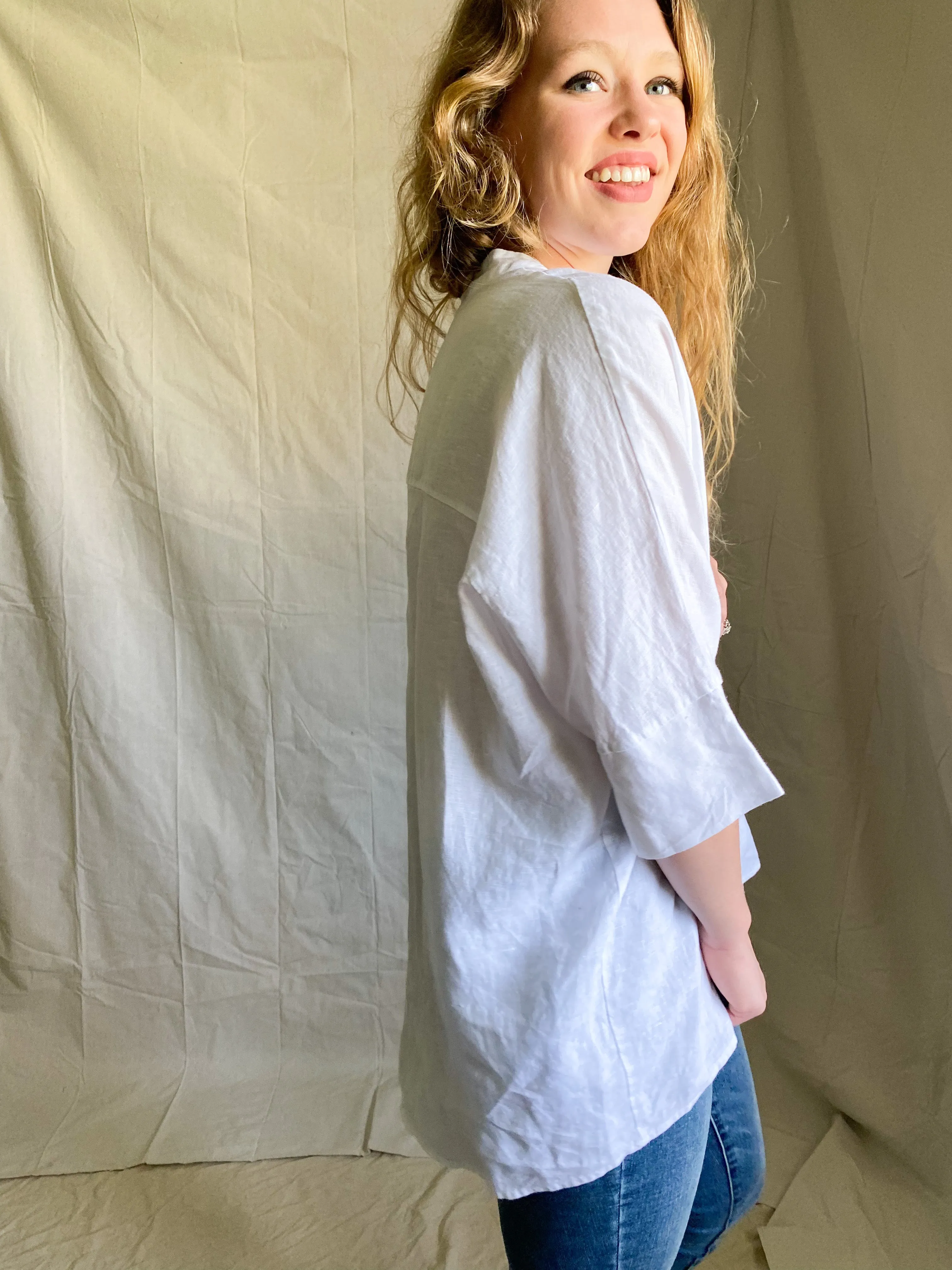 Rema linen button up