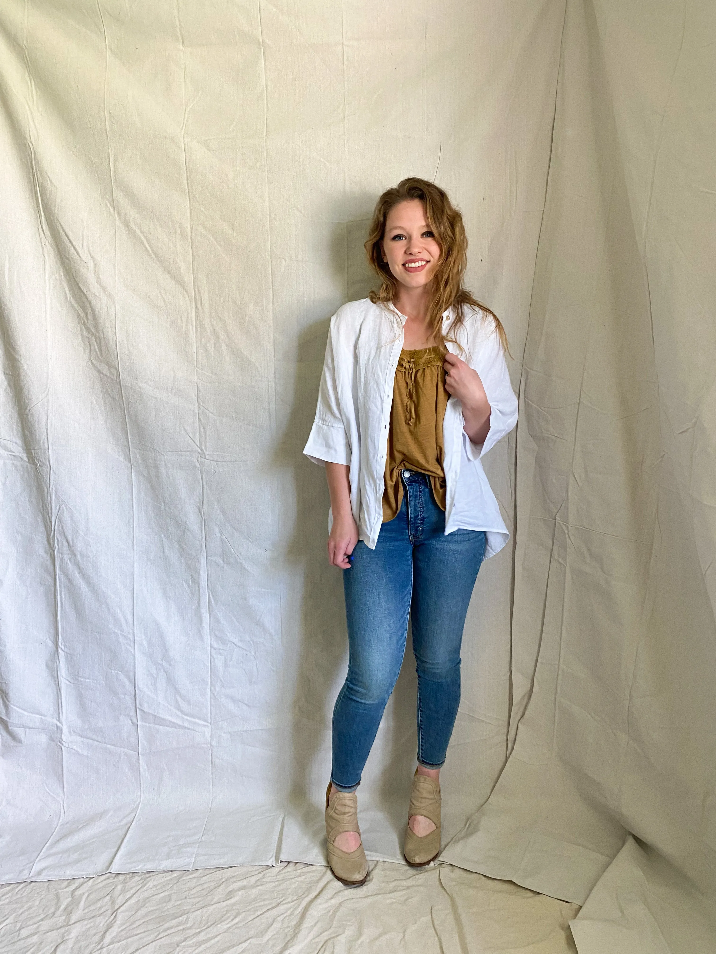 Rema linen button up