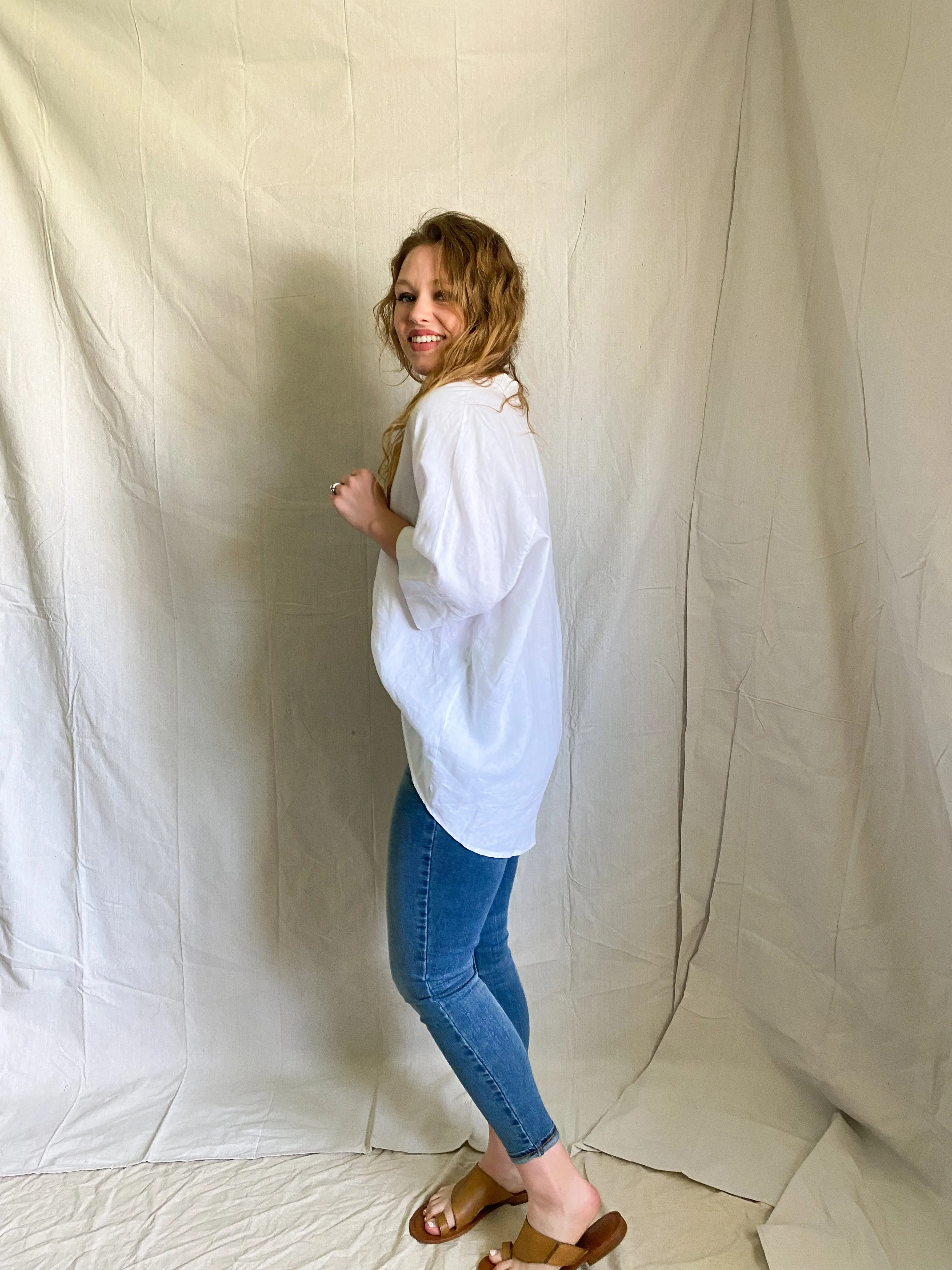 Rema linen button up