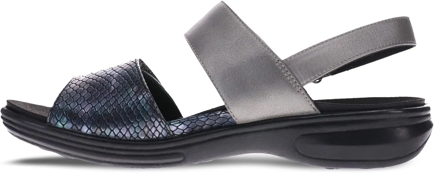 Revere Como Womens Sandals with Back Strap - Premium Leather, Adjustable Fit, Orthotic-Friendly, Shock-Absorbing - Stylish & Comfortable for Travel & Daily Wear