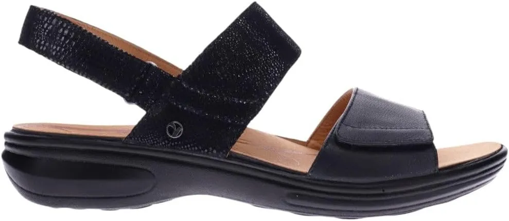 Revere Como Womens Sandals with Back Strap - Premium Leather, Adjustable Fit, Orthotic-Friendly, Shock-Absorbing - Stylish & Comfortable for Travel & Daily Wear