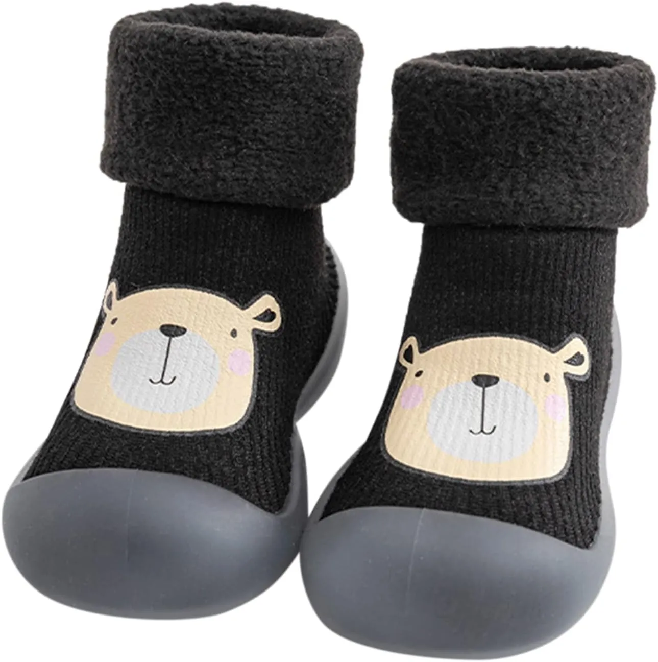 Shoes for Kids,Slipper Knit Solid Shoes Rubber Boys Toddler Warm Stocking Girls Socks Kids Sole Shoes Boys Shoes