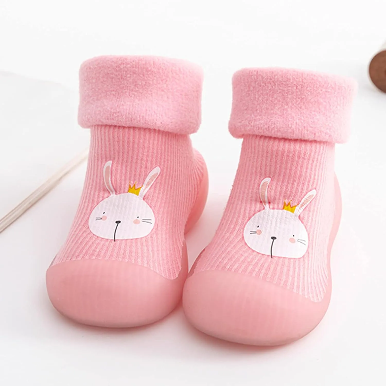 Shoes for Kids,Slipper Knit Solid Shoes Rubber Boys Toddler Warm Stocking Girls Socks Kids Sole Shoes Boys Shoes