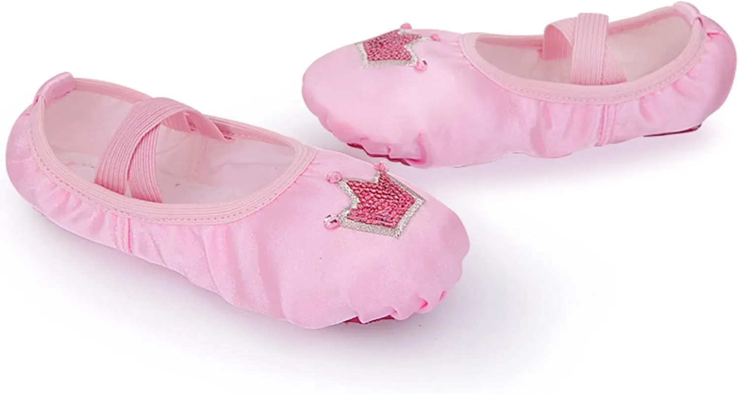 Shoes for School for Girls Children Dance Shoes Ballet Dance Shoes Body Training Shoes Satin Embroidered Girl Shoes
