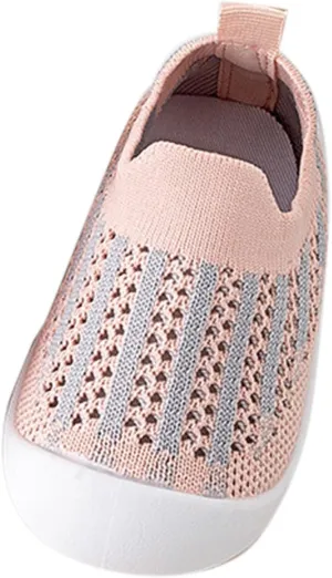 Sock Shoes Toddler Infant Shoes Mesh Slip On Socks Shoes Soft Sole Non Slip Wear Out Toddler Floor Black Shoes B