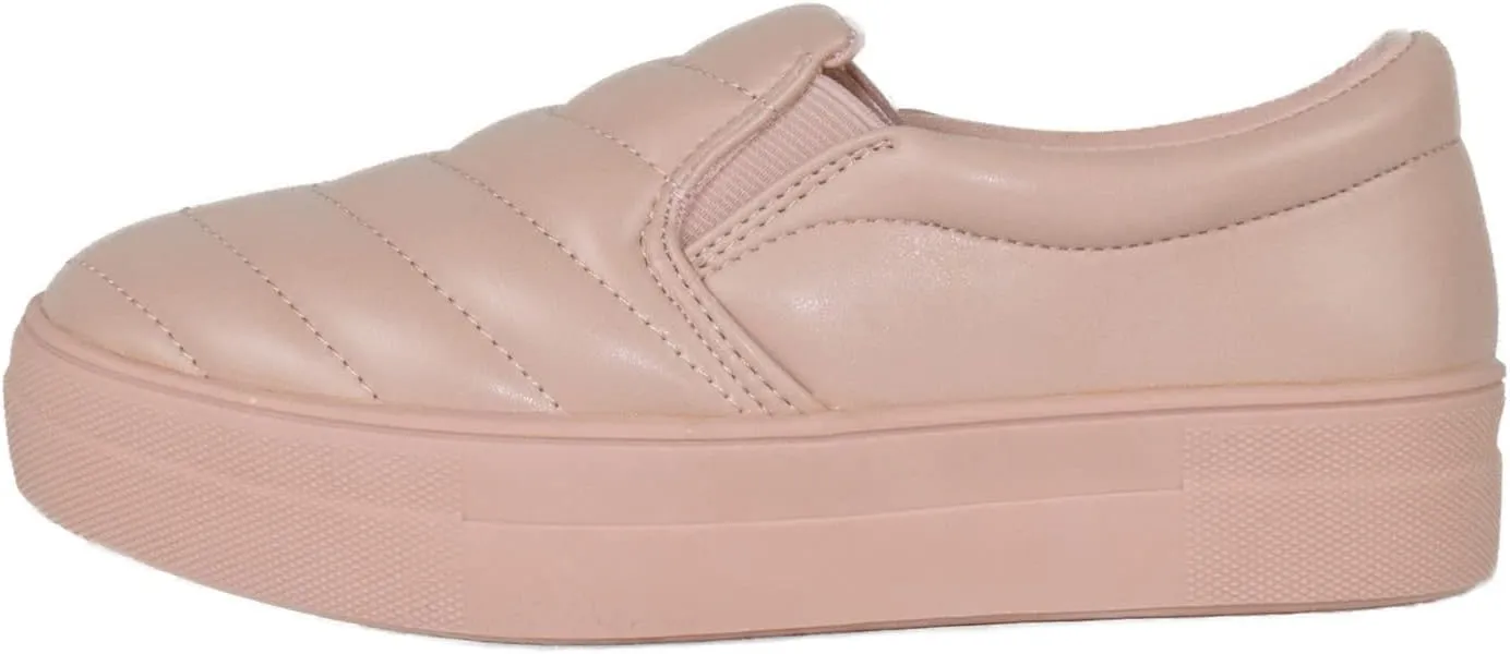 Soda Flat Women Shoes Slip On Loafers Casual Sneakers Memory Foam Insoles Hidden Platform/Flatform Round Toe Acorn-G