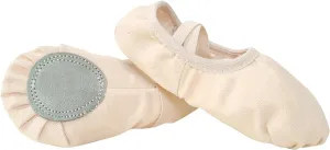 Solid Color Ballet Shoes with Soft Leather Boys Girls Indoor Yoga Dance Shoes for Toddler/Little Kid/Big Kid