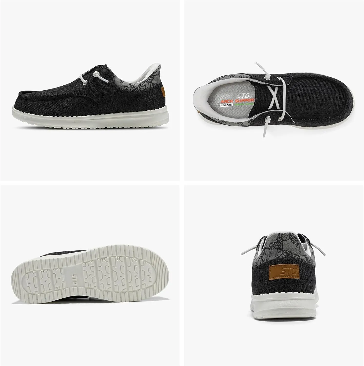 STQ Slip On Women Boat ShoesOrthopedic Plantar Fasciitis Relief Ultralight Arch Support Sneakers